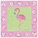 "Flamingo Dance II" Digital Paper Print by Farida Zaman, 26"x26"