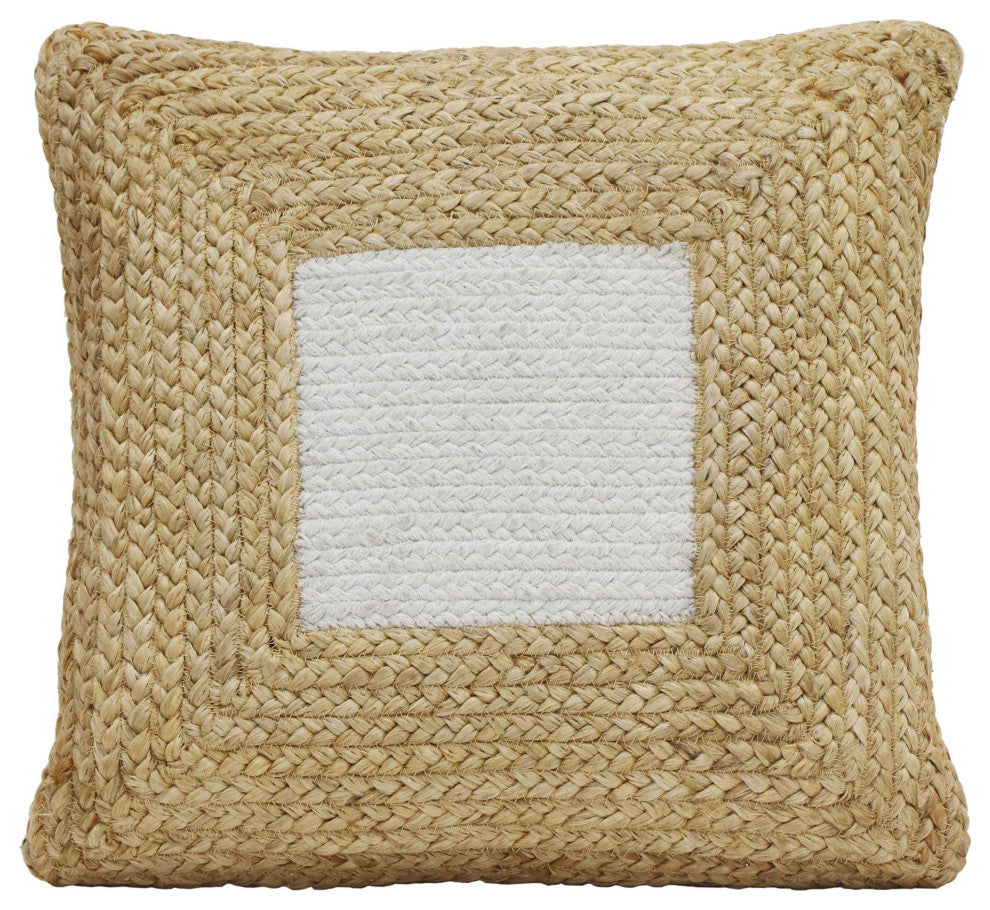 Blank Mind White Square Accent Pillow
