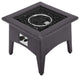 Vivacity Outdoor Patio Fire Pit Table, Espresso
