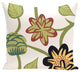 Tropical Floral, Floral Print Pillow, Navy Blue, 20"x20"