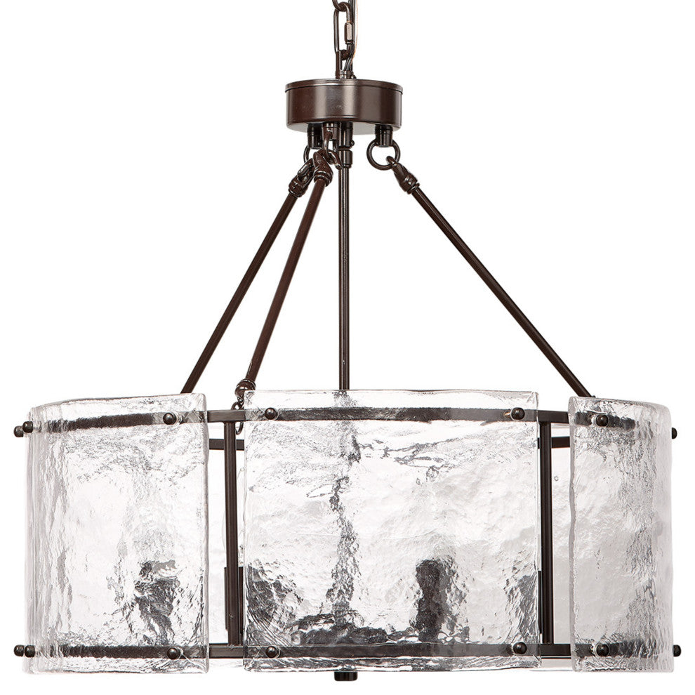 Glenn Large Round Metal Chandelier