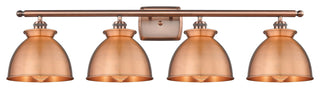 Adirondack 4-Light 38" Bath Vanity Light, Antique Copper Shade