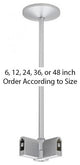Flexrail Single Circuit 6" Variable Angle Connector Standoff, Platinum
