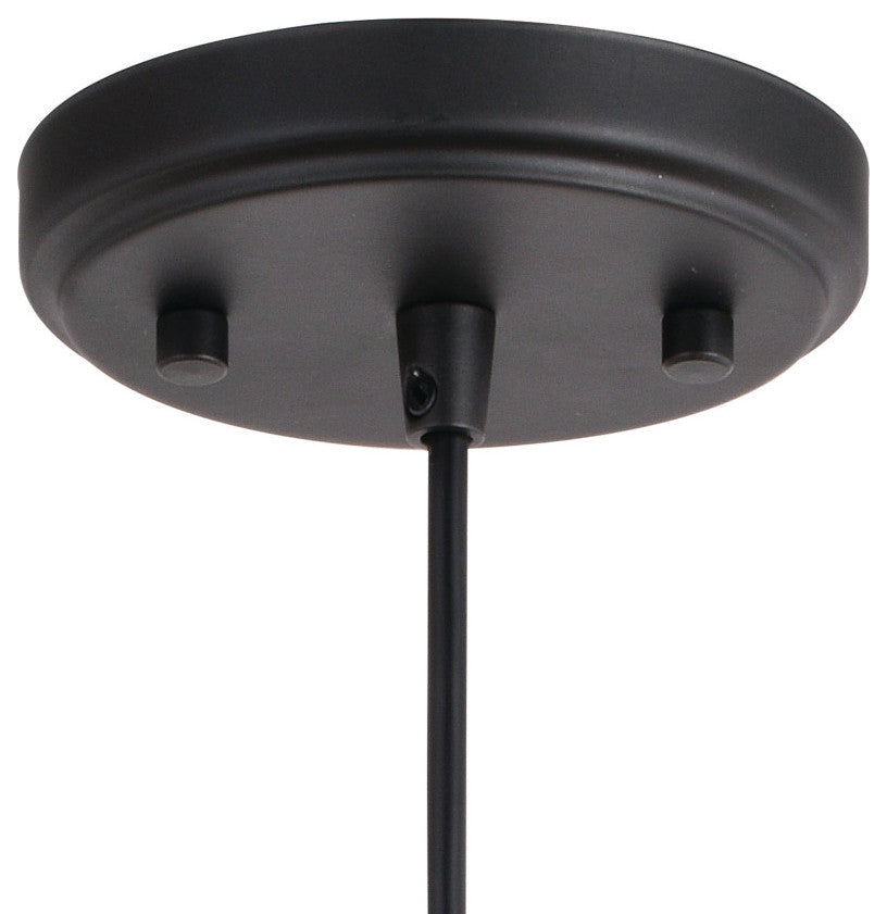 Akron 12" 1 Light Pendant Oil Rubbed Bronze and Matte White