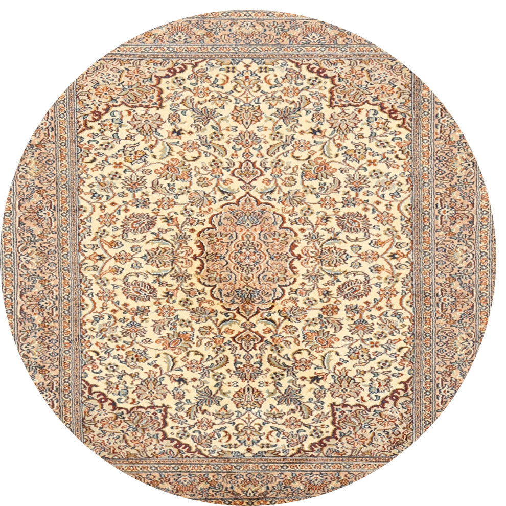 Ahgly Company Indoor Round Traditional Area Rugs, 4' Round