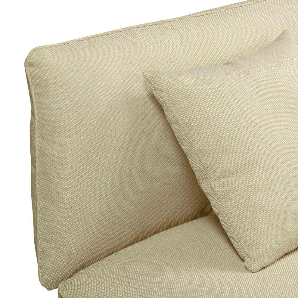 Katti  Outdoor Loveseat, Beige