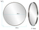 Howard Elliott Steele Silver Round Mirror