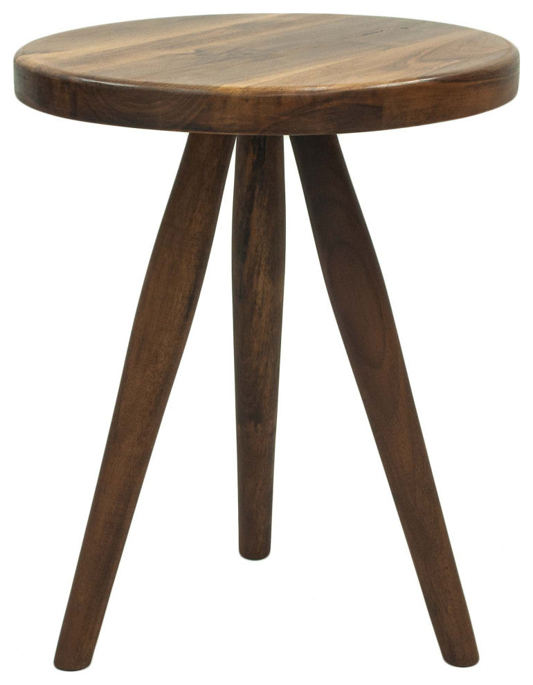 Mid Century Modern Style Walnut Side Table 16"x16"x20"