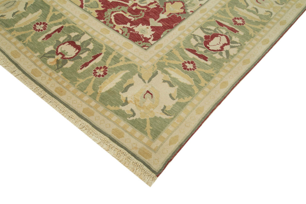Rug N Carpet - Handwoven Oriental 8' 10" x 11' 6" Pastel Oushak Area Rug