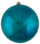 Vickerman 3" Sea Blue Shiny Ball Ornament, 12 per Bag