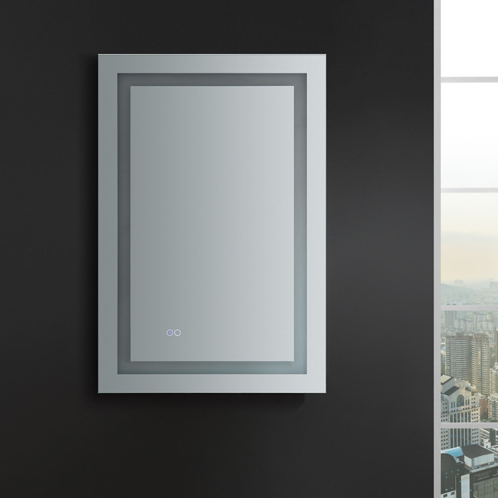 Santo 24"x36" Bathroom Mirror With LED Lighting and Defogger