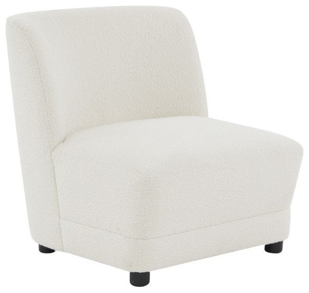 Safavieh Couture Nessa Boucle Accent Chair Ivory / Black
