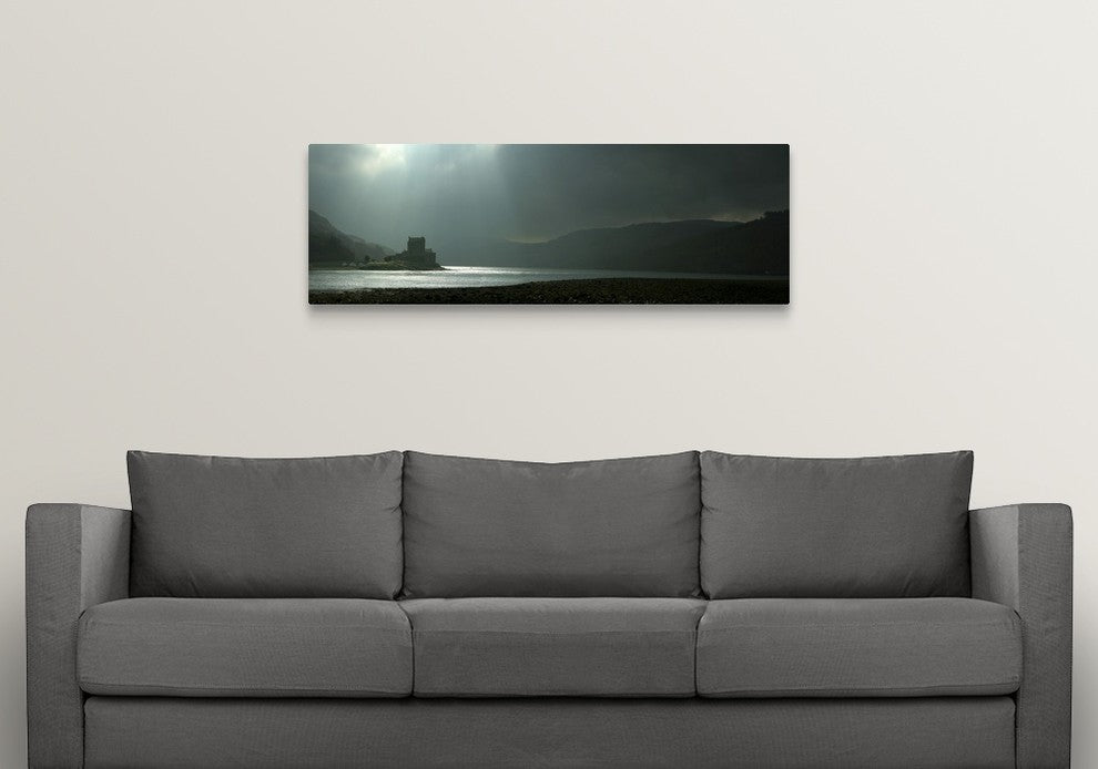 "Castle Island" Wrapped Canvas Art Print, 48"x16"x1.5"