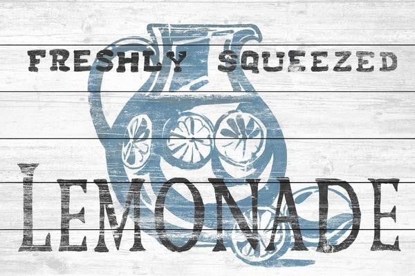 "Squeezed Lemonade" Painting Print on White Wood, 24"x16"