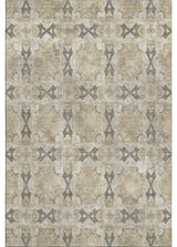Premium Machine Washable Mayfield AMF564 Beige 3' x 5' Rug