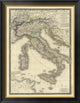 "Italie moderne, 1828" Framed Canvas Giclee by Adrien Hubert Brue, 27x34"