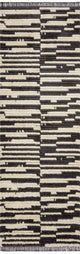 Chris Loves Julia x Loloi Alice Cream/Charcoal 2'-7" x 10'-0" Area Rug