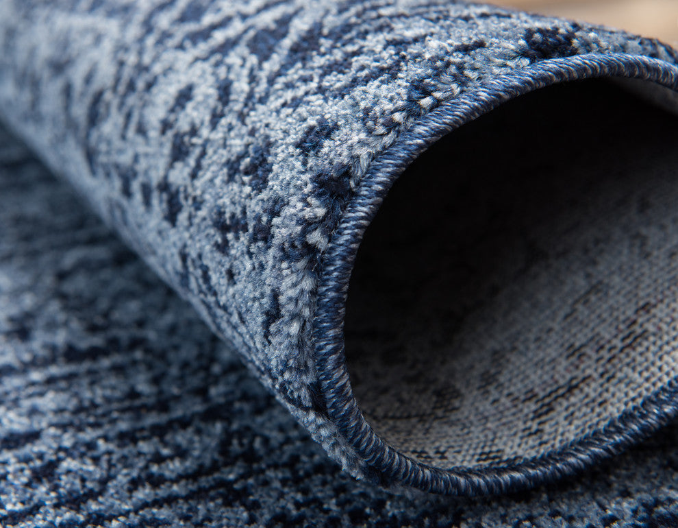 Unique Loom Blue Del Mar Jennifer 3' 3 x 5' 3 Area Rug