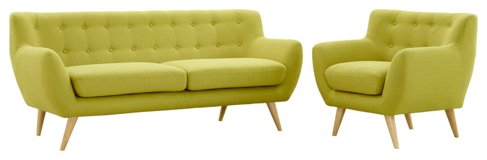 Modern Wheat Remark 2 Piece Living Room Set