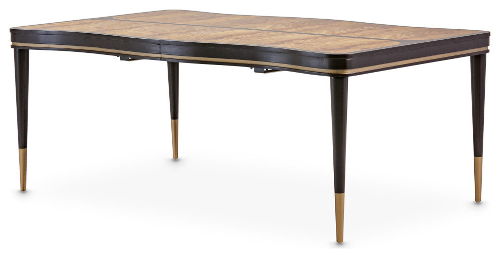 Malibu Crest Rectangular Dining Table - Crotch Mahogany