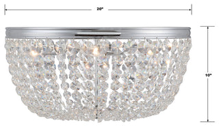 Nola 5-Light Polished Chrome Ceiling Mount
