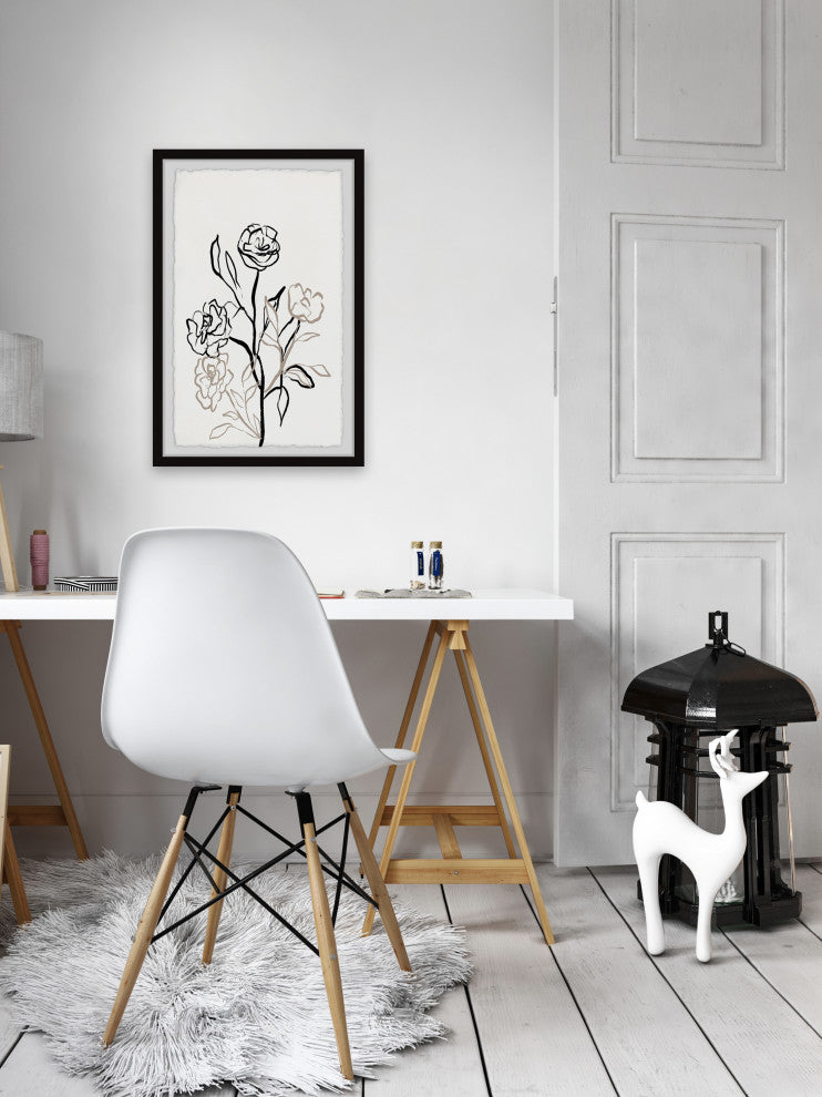 "Faint Shadows II" Framed Painting Print, 20x30