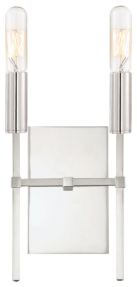 Veronica 2 Light Sconce in Aged Brass