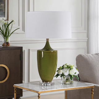 Uttermost Adela Moss Green Table Lamp