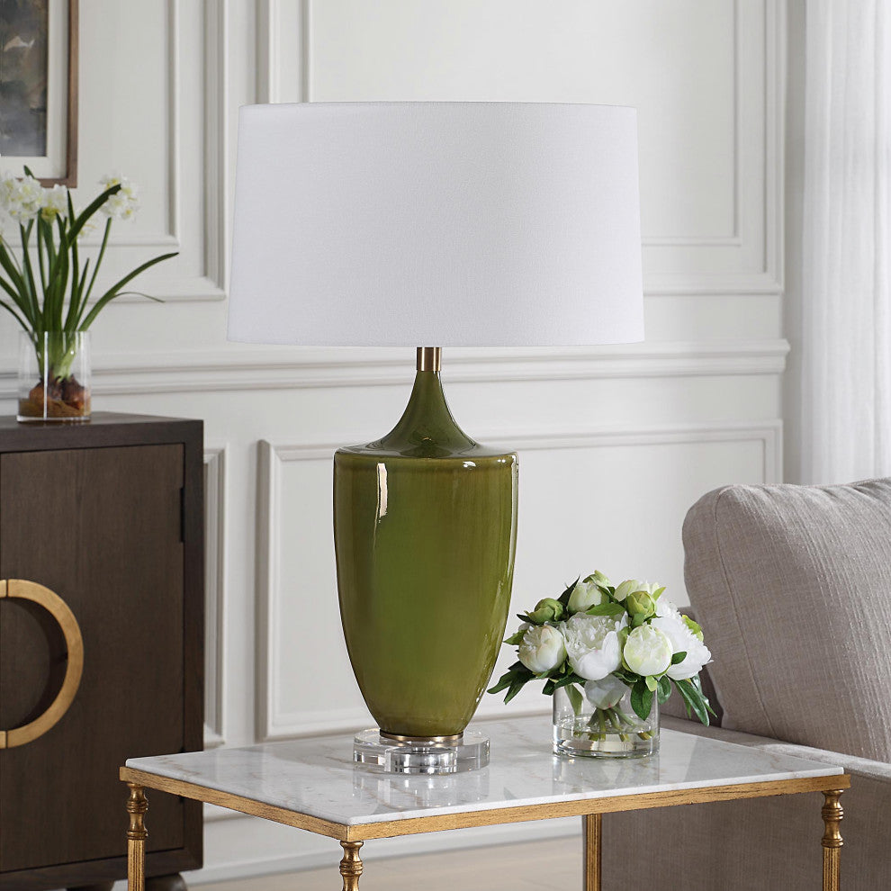 Uttermost Adela Moss Green Table Lamp