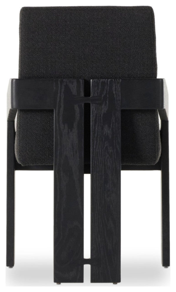 Roxy Dining Armchair Gibson Black, Brushed Ebony Oak