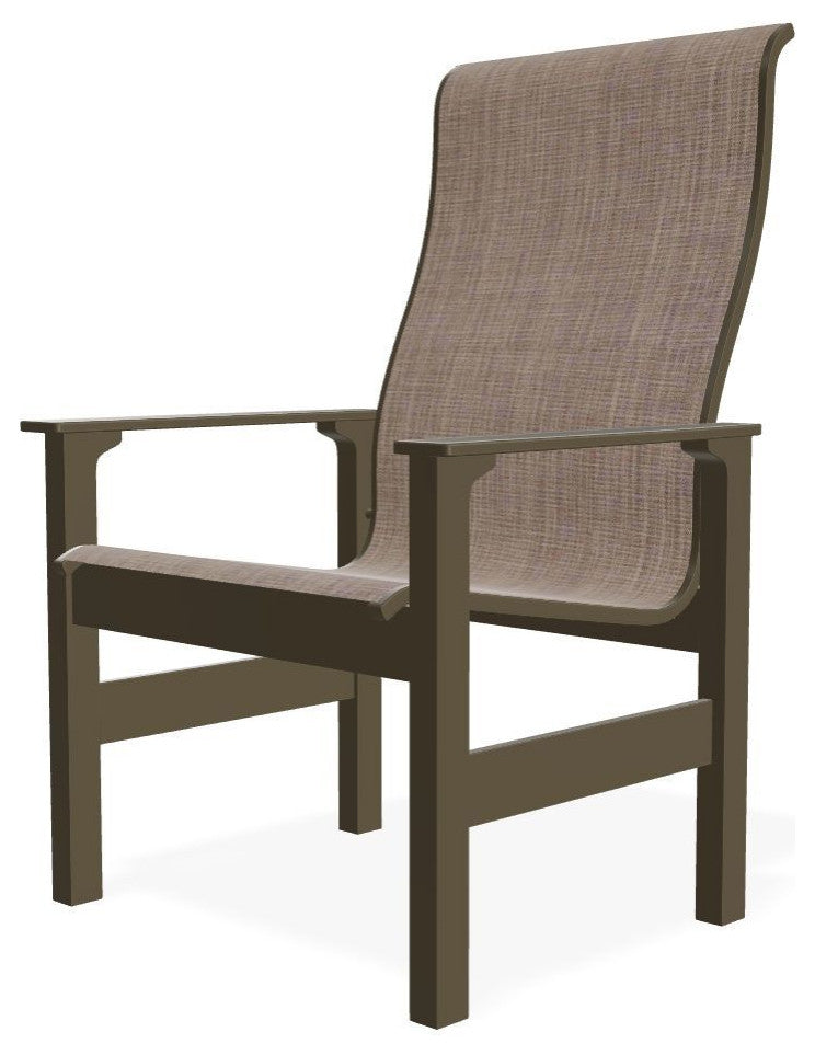 Leeward Sling Outdoor Armchair, Augustine Fennel/Beachwood