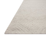 Loloi Raven Ivory / Pebble 18" x 18" Sample Rug