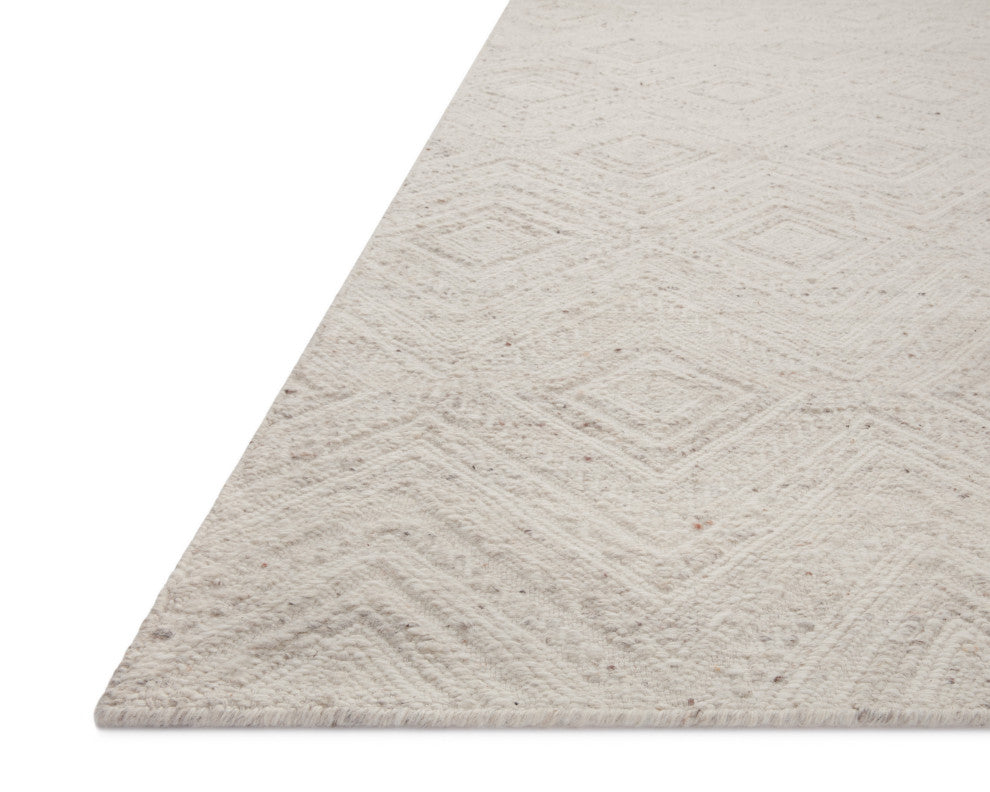 Loloi Raven Ivory / Pebble 18" x 18" Sample Rug