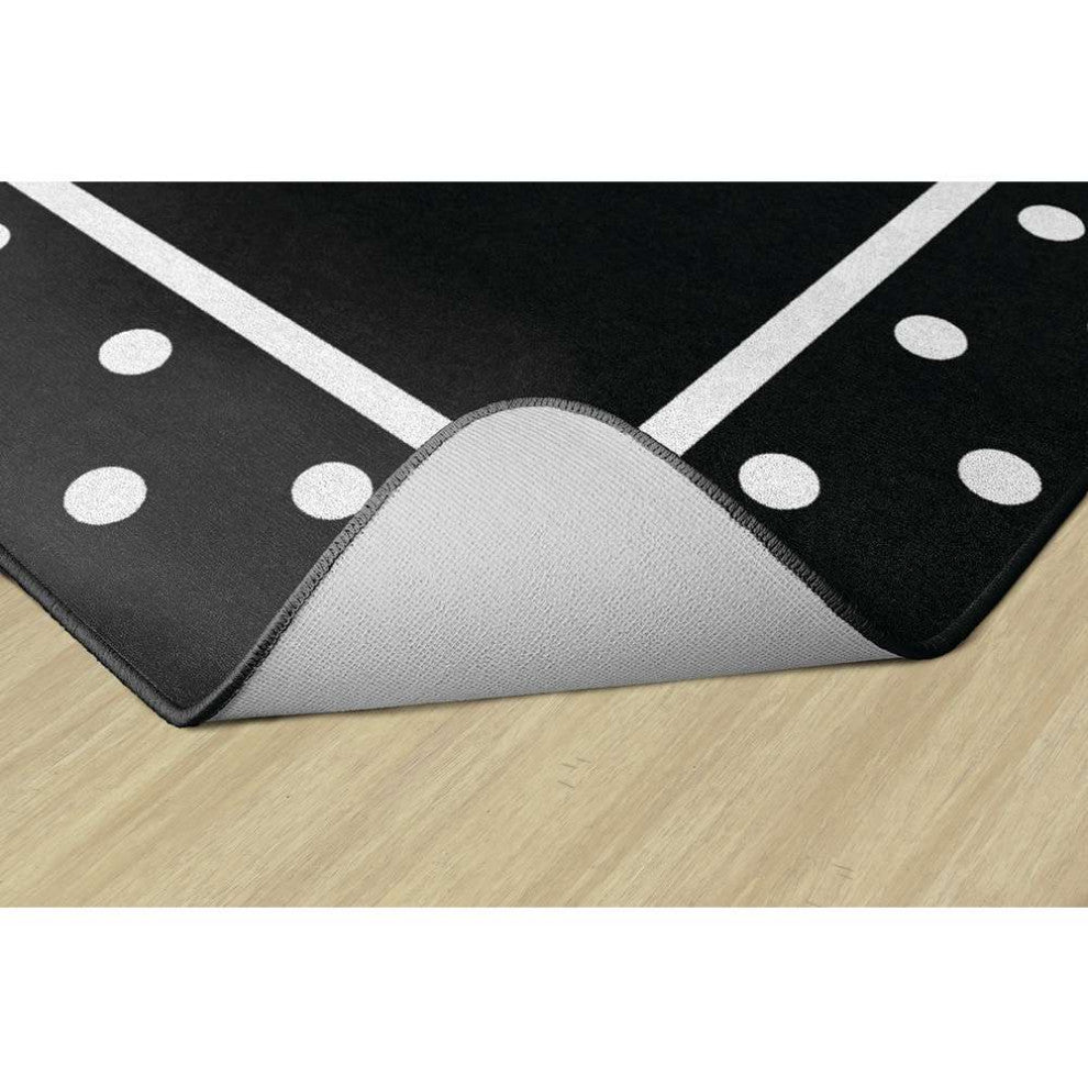 Flagship Carpets CA2009-28SG Simply Stylish Tropical B/W Polka Dot Border