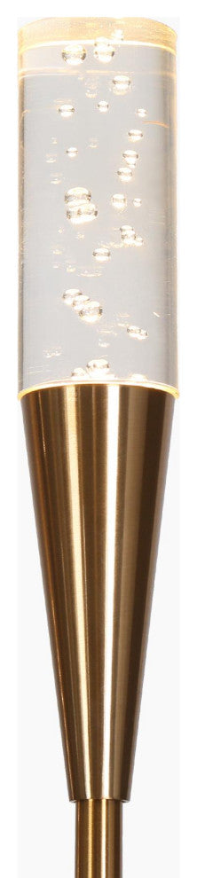 LNC 8-Light Polished Gold Candle Modern/Contemporary LED Indoor Chandelier