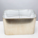 Couture Lamps Modern Glam 16/9x16/9x10" Rectangular Antique Silver Foil Shade