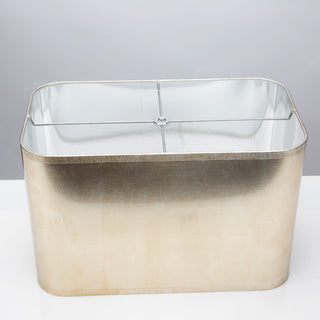 Couture Lamps Modern Glam 16/9x16/9x10" Rectangular Antique Silver Foil Shade