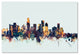 Michael Tompsett ''Los Angeles CA Skyline Blue'' Canvas Art, 12x19