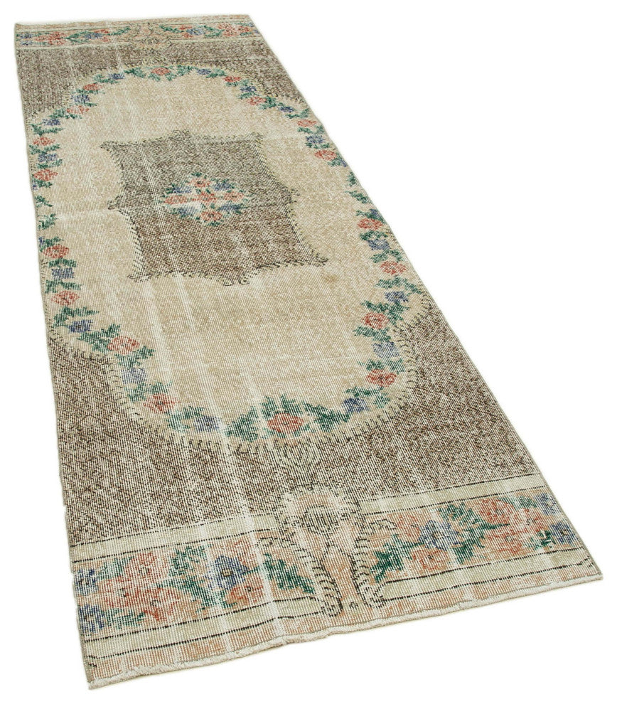 Vintage Turkish Runner Rug 3' x 8' 10", 36 in. x 106 in.
