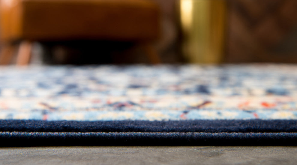 Unique Loom Navy Blue Washington Sialk Hill 5' 0 x 8' 0 Area Rug