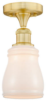Innovations Ellery 1 4.75" Semi-Flush Mount Satin Gold