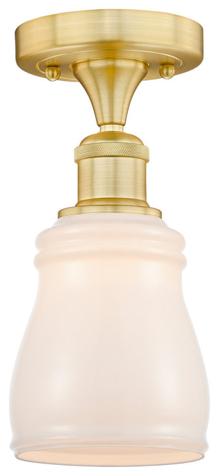 Innovations Ellery 1 4.75" Semi-Flush Mount Satin Gold