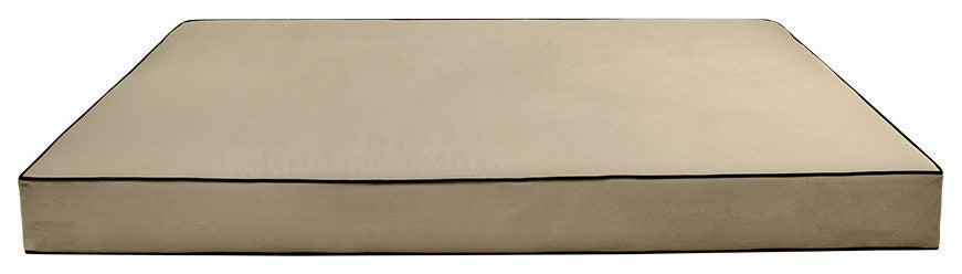 Contrast Pipe 8" Twin-XL 80x39x8 Velvet Indoor Daybed Mattress COVER ONLY-AD304