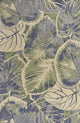 HomeRoots 7' x 9' Wool Blue or Green Area Rug