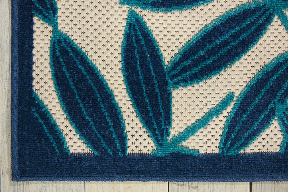 Nourison Aloha ALH18 Navy 5'3" x 7'5" Rectangle