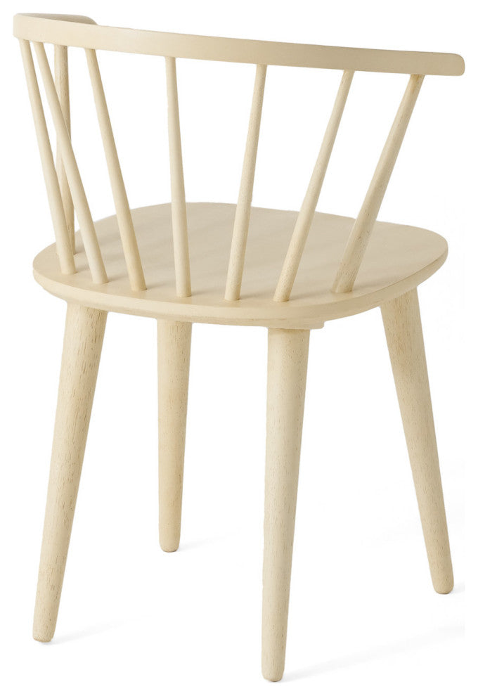 GDF Studio Bramote Countryside Rounded Back Spindle Dining Chairs, Set of 2
