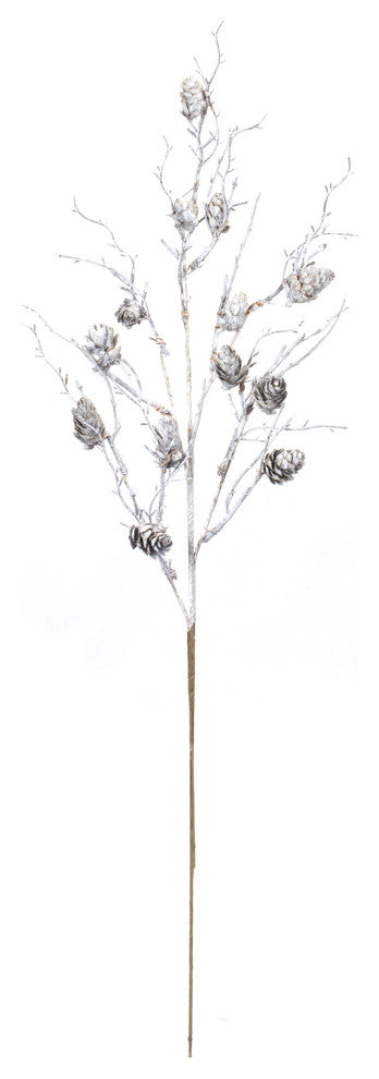 Pine Cone Twig Spray, Set of 6