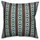 Folk Flower Pattern, Blue Throw Pillow, 16"x16"