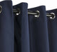 Canvas Navy Sunbrella Outdoor Curtain With Grommets, 96"hx50"w