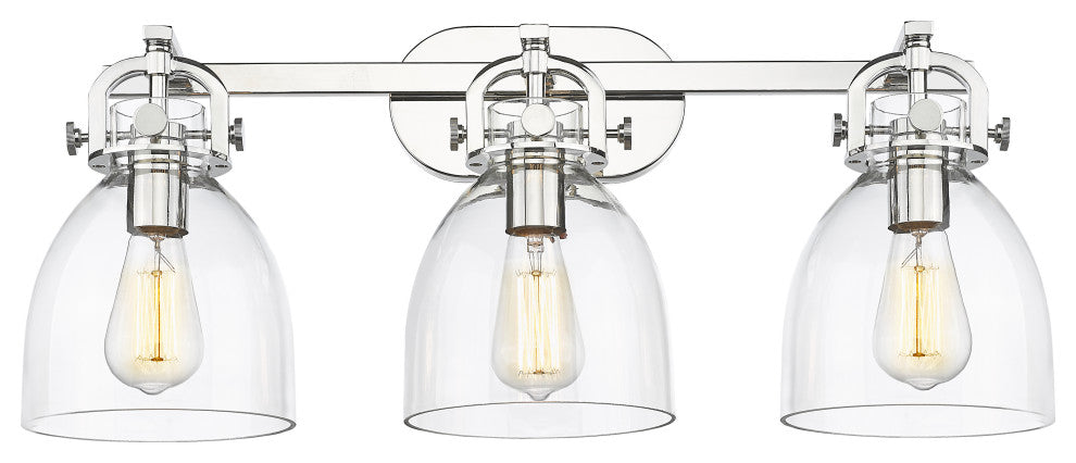 Newton Bell 3 27" Bath Vanity-Light Polished Nickel